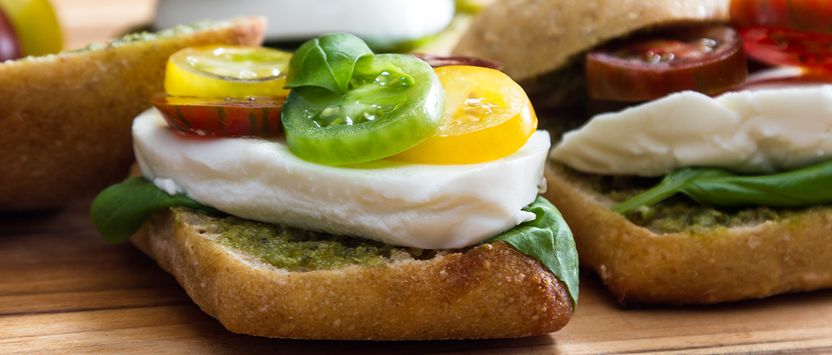 pesto sliders