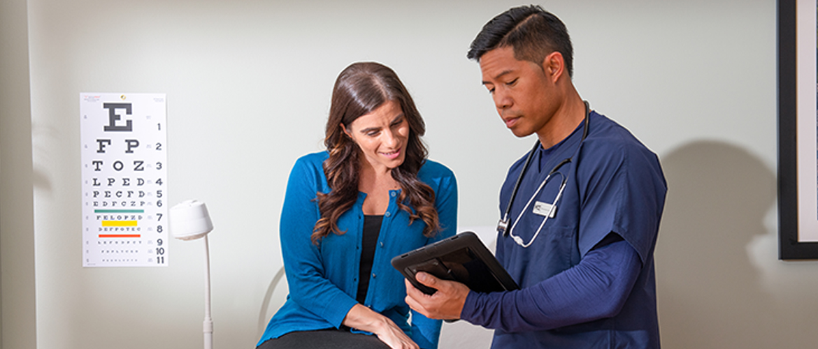 doctor and patient talking